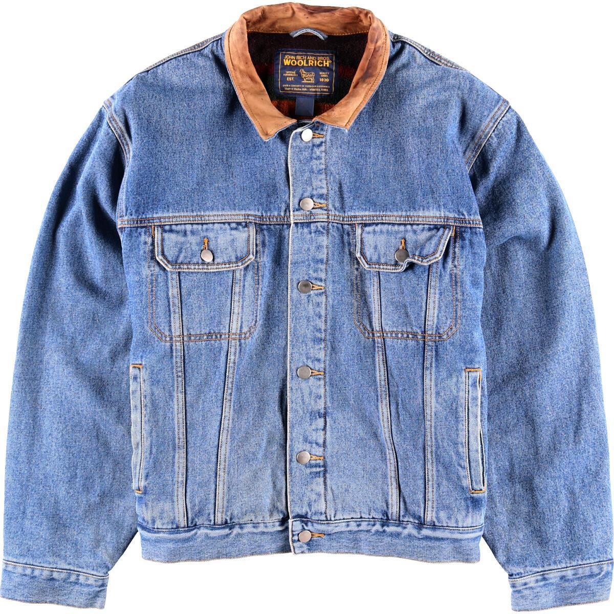 楽天市場】ウールリッチ WOOLRICH レザー襟 デニムジャケット Gジャン