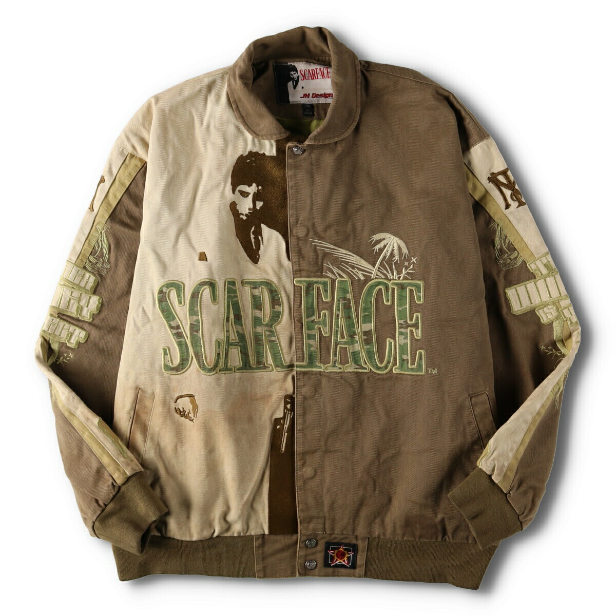 楽天市場】古着 JH Design SCAR FACE スカーフェイス 両面刺繍