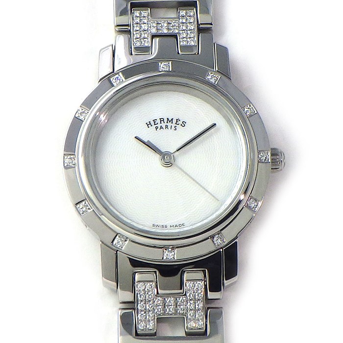 楽天市場】エルメス HERMES 腕時計 クリッパー ナクレ CL4.230 ダイヤ