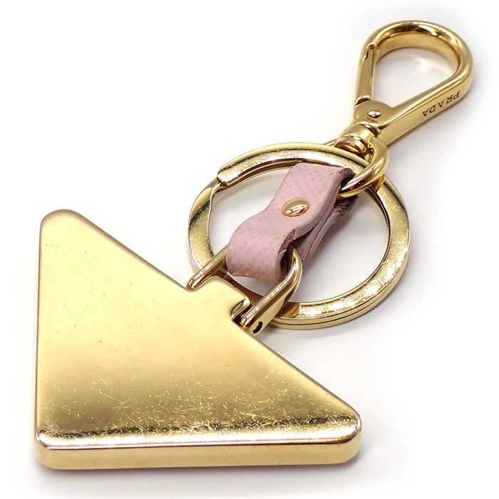 楽天市場】プラダ PRADA キーリング キーホルダー トライアングルロゴ