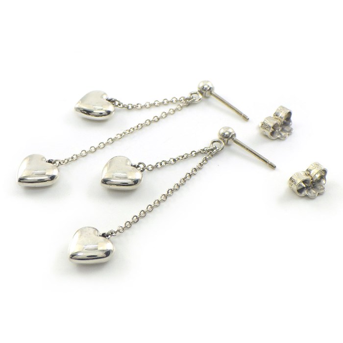 楽天市場】ティファニー Tiffany & Co. ピアス ダブル ハート ドロップ