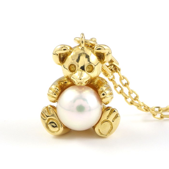 楽天市場】ミキモト MIKIMOTO ネックレス クマ テディベア モチーフ