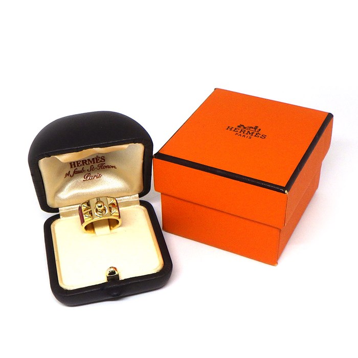 楽天市場】エルメス HERMES リング コリエ ド シアン ピラミッド