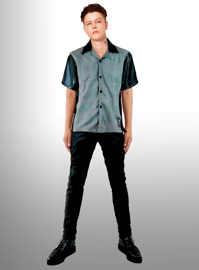 楽天市場】ボーリングシャツ サイドZIP ボウリングシャツ オープン