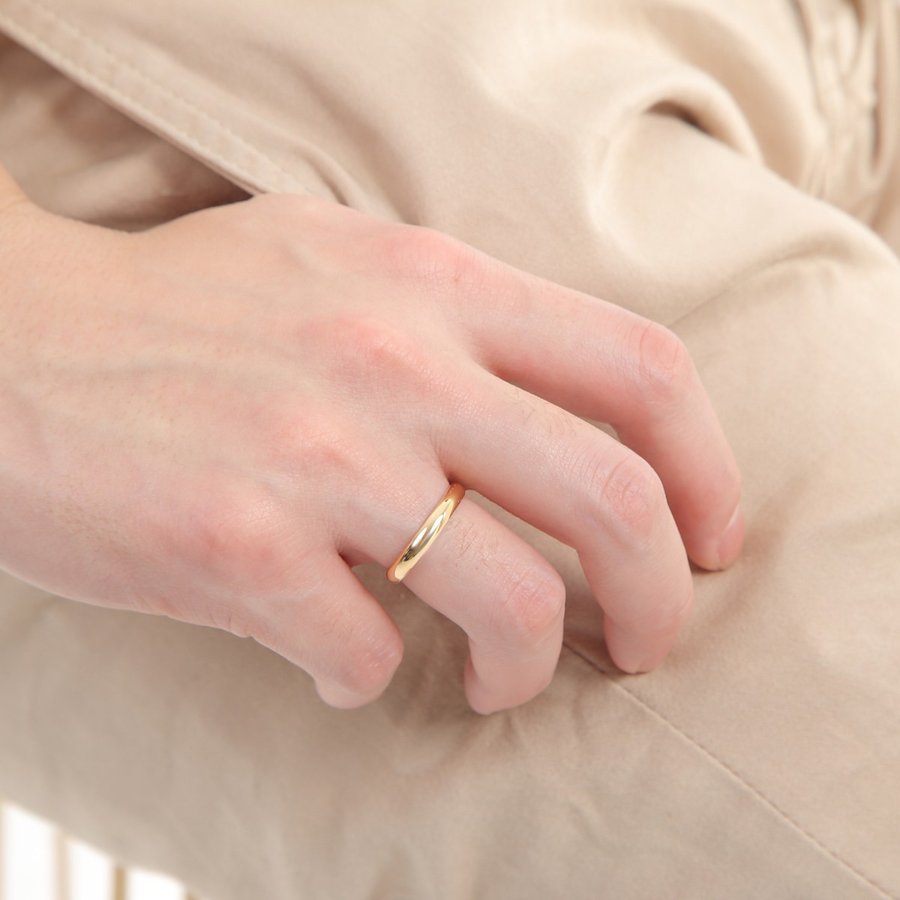 楽天市場】甲丸リング K18 18金 マリッジリング 甲丸リング（1個）幅