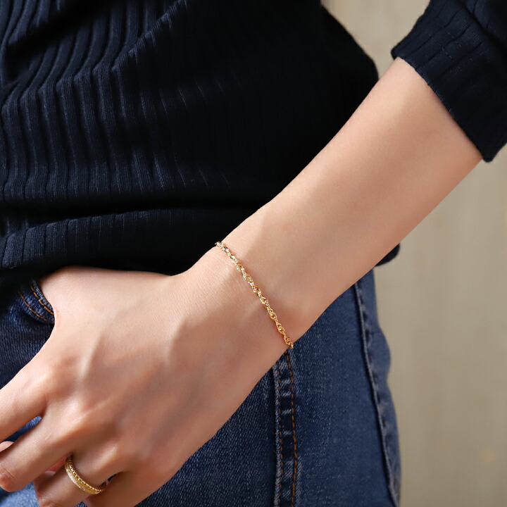 楽天市場】【2/22まで 1500円OFF】 18金 ブレスレット k18 レディース