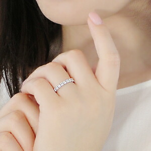 楽天市場】pt950 【0.5ct】ダイヤモンド ハーフエタニティリング