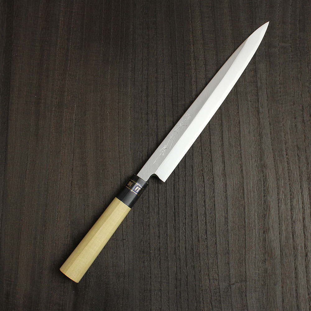 楽天市場】刺身用 刺身包丁(柳刃包丁) 白三（別打） 270mm 實光包丁(堺