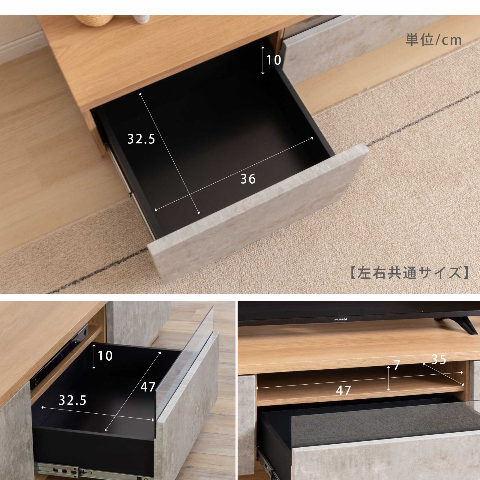 楽天市場】【15%OFFクーポン配布中！】 テレビボード 140 セラミック調