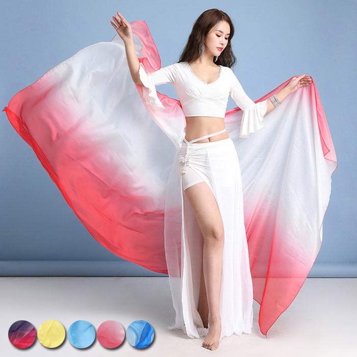 楽天市場】ベリーダンス ベール グラデーション シフォンベール