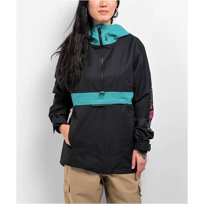 楽天市場】ボルコム Volcom 【 Ashfield Black & Blue 10K Anorak