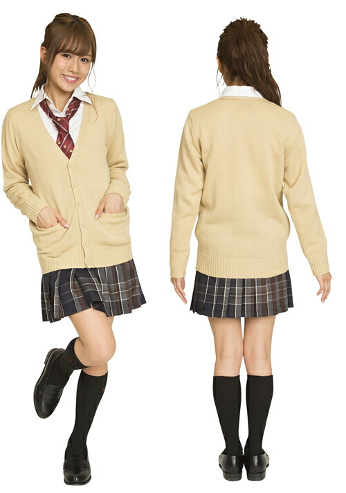 楽天市場】【制服 カーディガン ベージュ Teens Ever