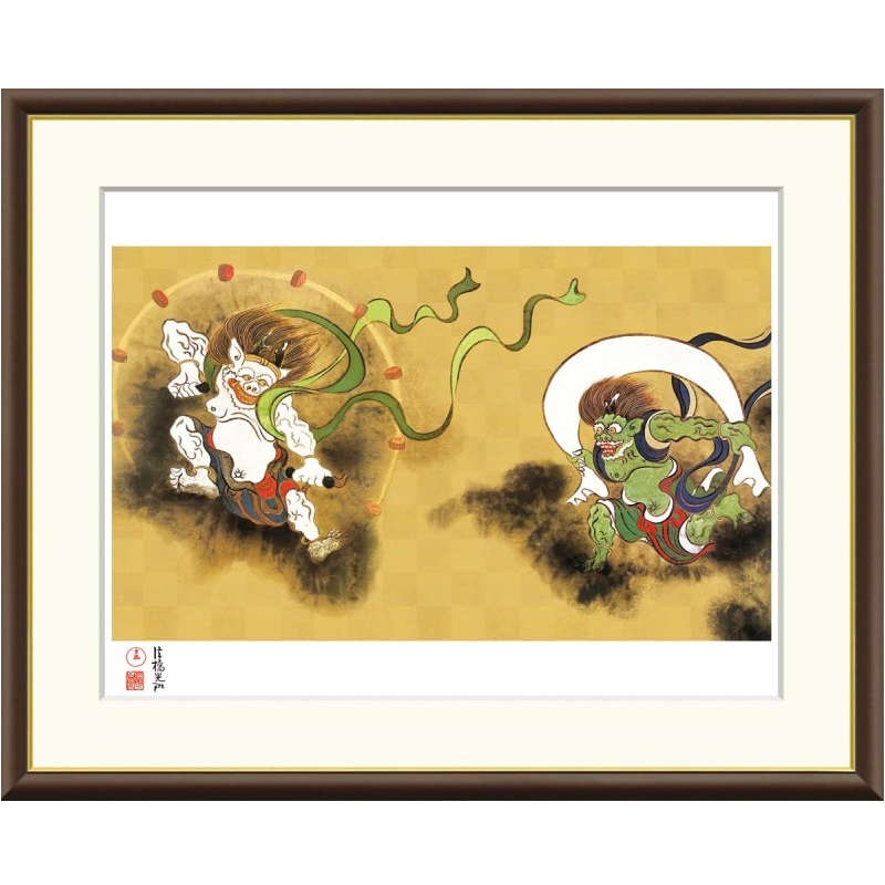 楽天市場】風神雷神（絵画｜アート・美術品・骨董品・民芸品）：ホビー