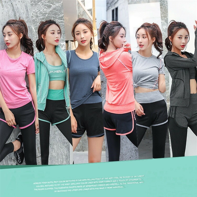 楽天市場】スポーツウェア レディース 上下 5点セット ヨガウェア