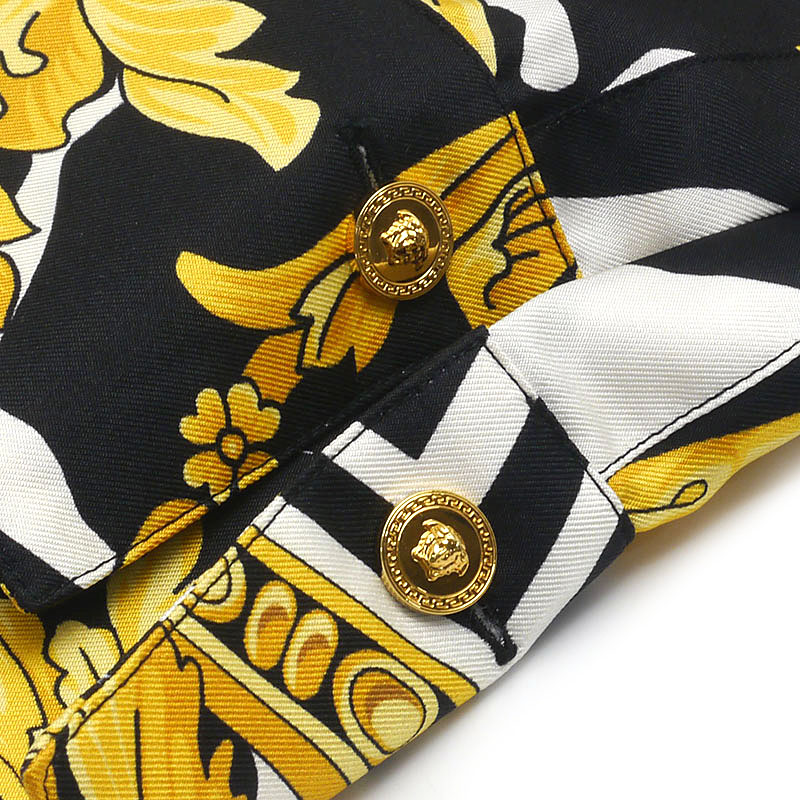 楽天市場】【中古】ヴェルサーチェ VERSACE シルクシャツ バロック柄