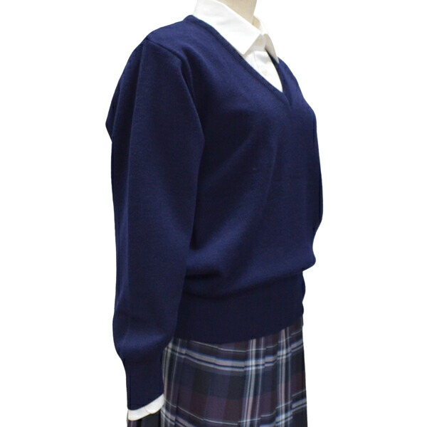 楽天市場】定番ウール混スクールセーター紺無地【日本製】男女兼用 M