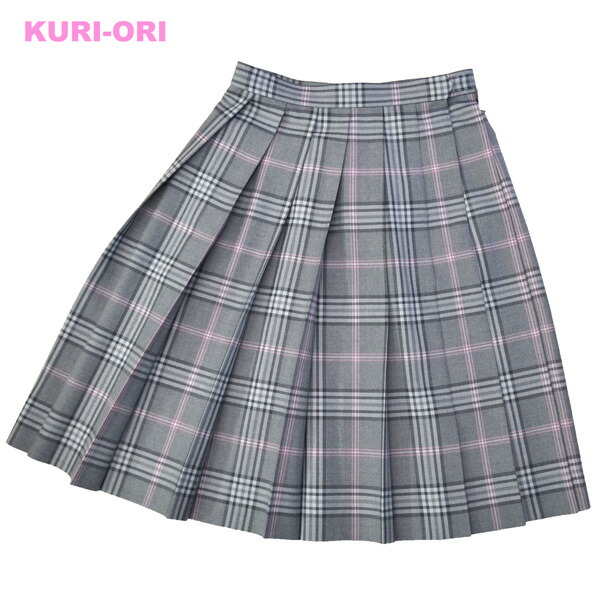 楽天市場】冬制服スカート【グレー×ピンクチェック】ウエスト60〜80cm