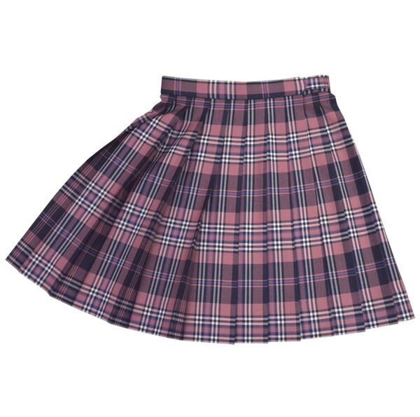 楽天市場】冬制服スカート【ピンク×紺・白タータンチェック】ウエスト