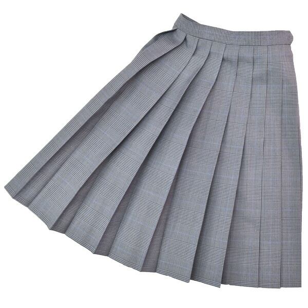 楽天市場】冬制服スカート【グレーグレンチェック ブルーライン
