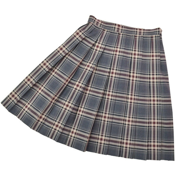 楽天市場】冬制服スカート【グレー・エンジ・ベージュチェック
