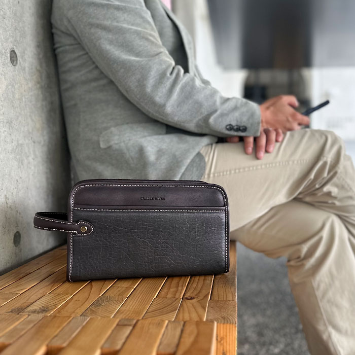 楽天市場】クラッチバッグ セカンドバッグ メンズ ダブルファスナー 二