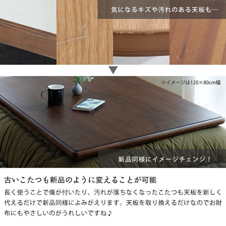 楽天市場】コタツ天板・こたつ天板単品長方形 120cm幅・150cm幅・180cm
