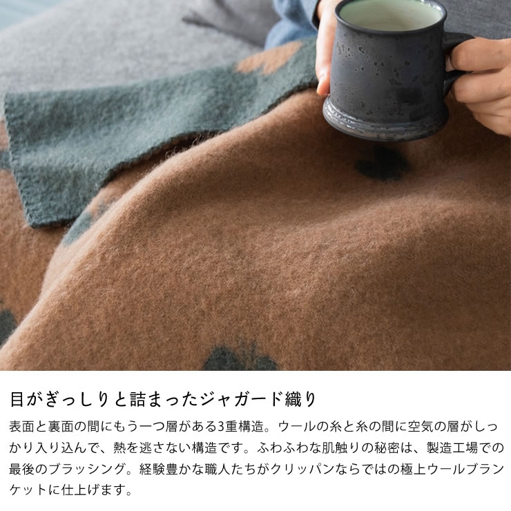 楽天市場】KLIPPAN（クリッパン）ウールミニブランケットミナ