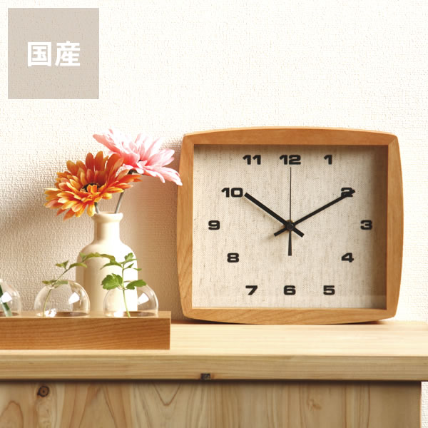 楽天市場】La Luz（ラルース）フォルムクロックナチュラルかけ時計