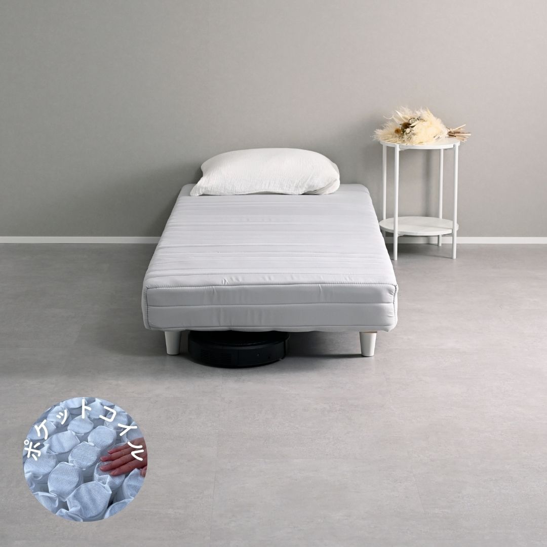 楽天市場】組み立て簡単 脚付きマットレス シングル/セミダブル/ダブル