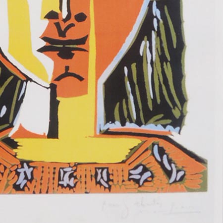 楽天市場】ピカソ 絵画 帽子を被った婦人 アートポスター 送料無料