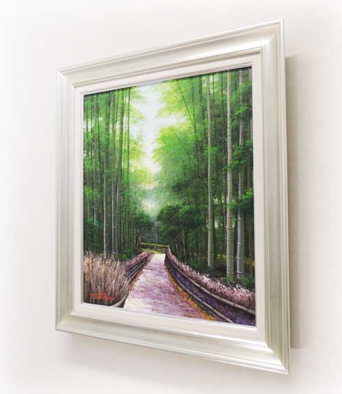 楽天市場】絵画 油絵 竹林 F30号 （堤照男） 送料無料 【肉筆】【油絵