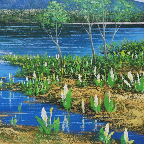 楽天市場】絵画 油絵 尾瀬 F20号 （佐藤俊男） 送料無料 【海・山