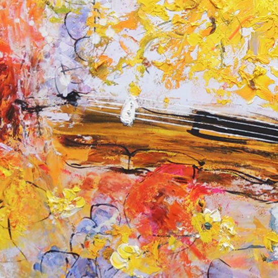 楽天市場】絵画 油絵 花とバイオリン F20号 （池田秀郎） 送料無料