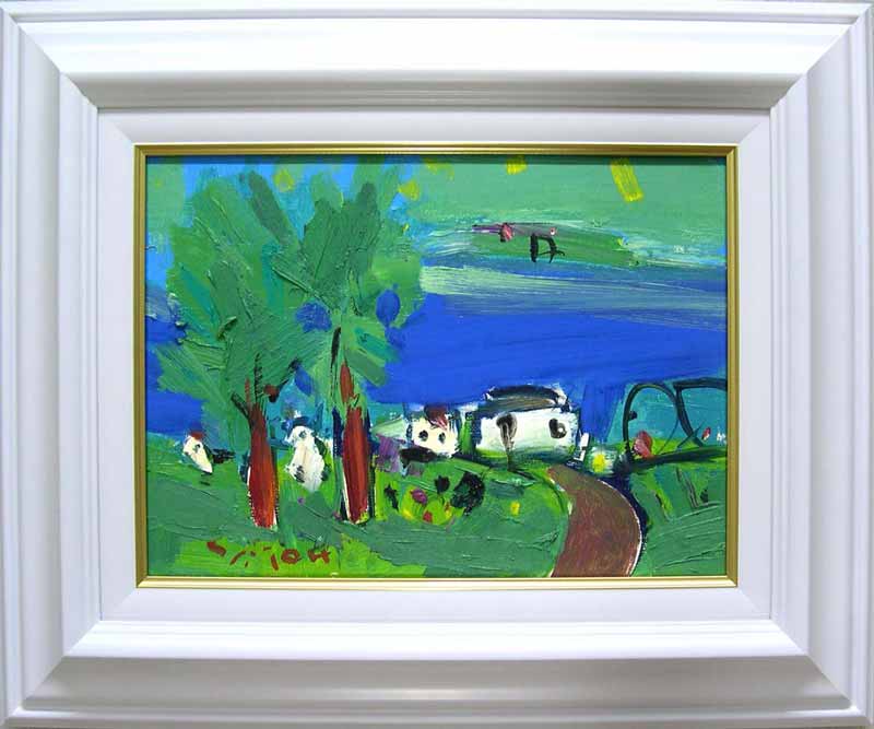 油絵 オリジナル作品 絆 油絵 オリジナル作品 絆 油絵 Vintage 80s