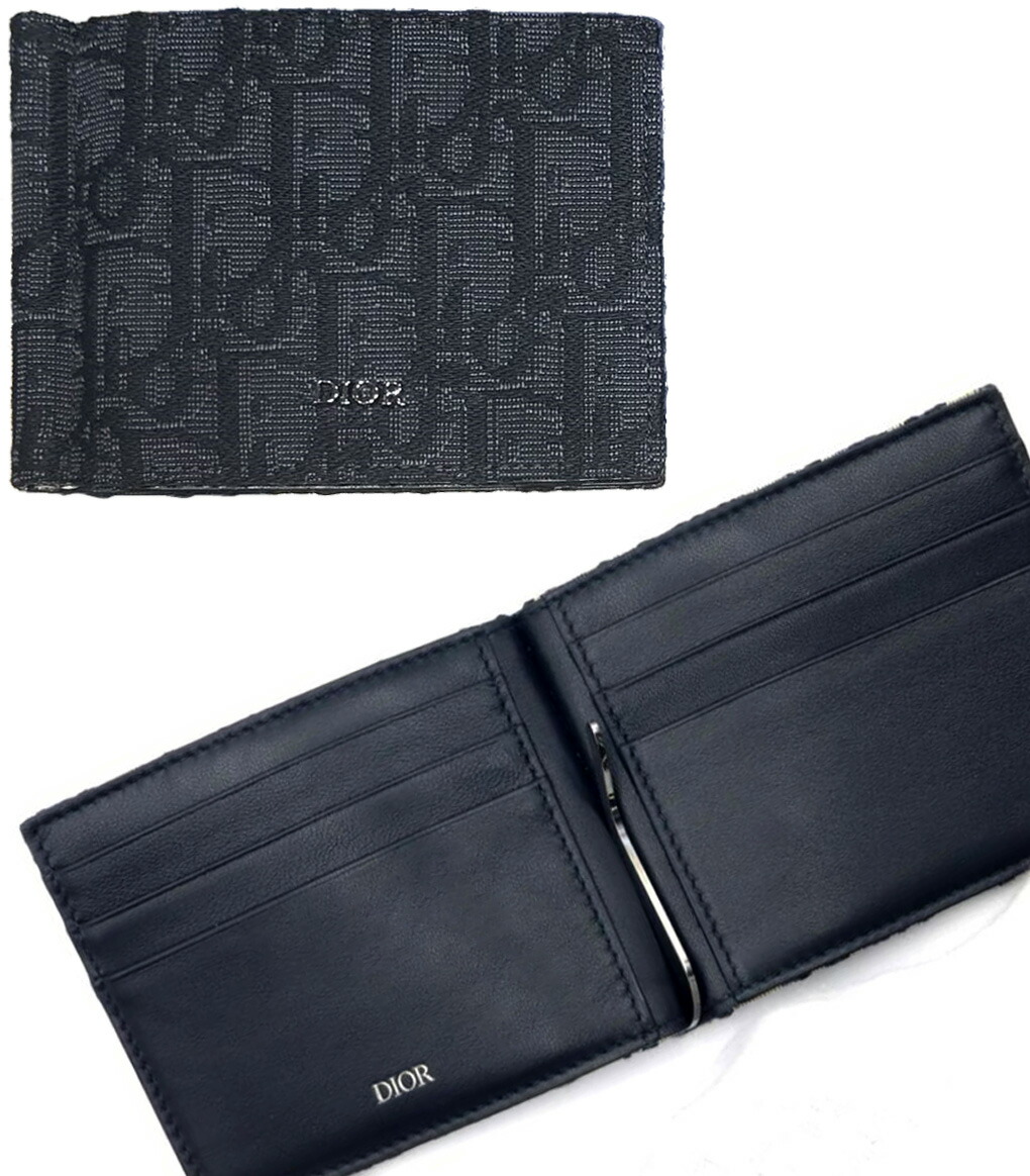 楽天市場】DIOR HOMME ディオールオムイタリア製マネークリップ付き2