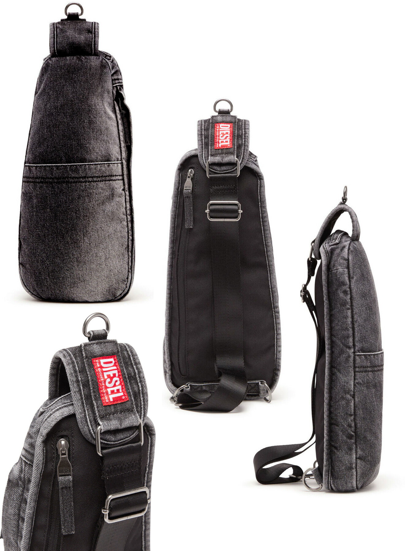 極美品 ディーゼル 646 ボディバッグ デニム スリングバッグ 斜め掛け
