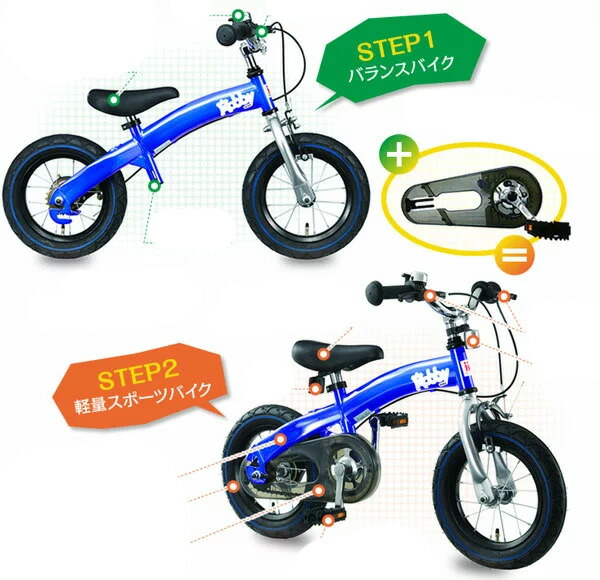 楽天市場】とにかく軽いファーストバイクブルー レッド イエローピンク