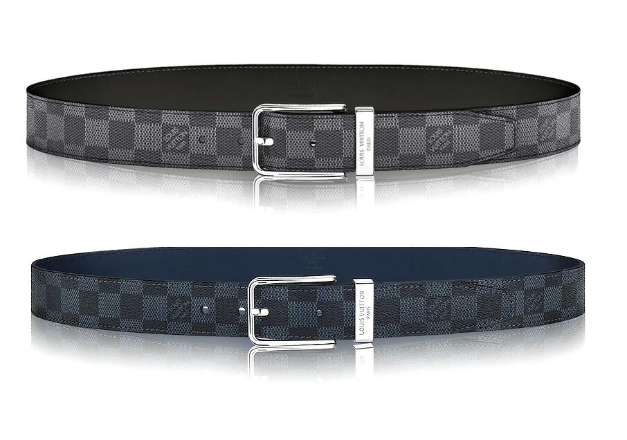 楽天市場】LOUIS VUITTONルイヴィトン メンズレザーベルトロゴ刻印