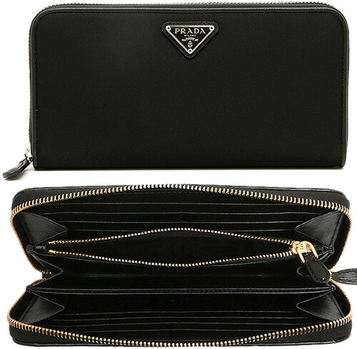 楽天市場】プラダ PRADA小銭入れ付きラウンドファスナー長財布三角ロゴ