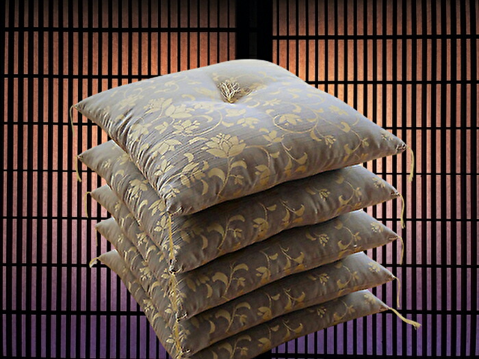 楽天市場】【送料無料】 座布団 セット 5枚組 上品 ざぶとん 手作り 八