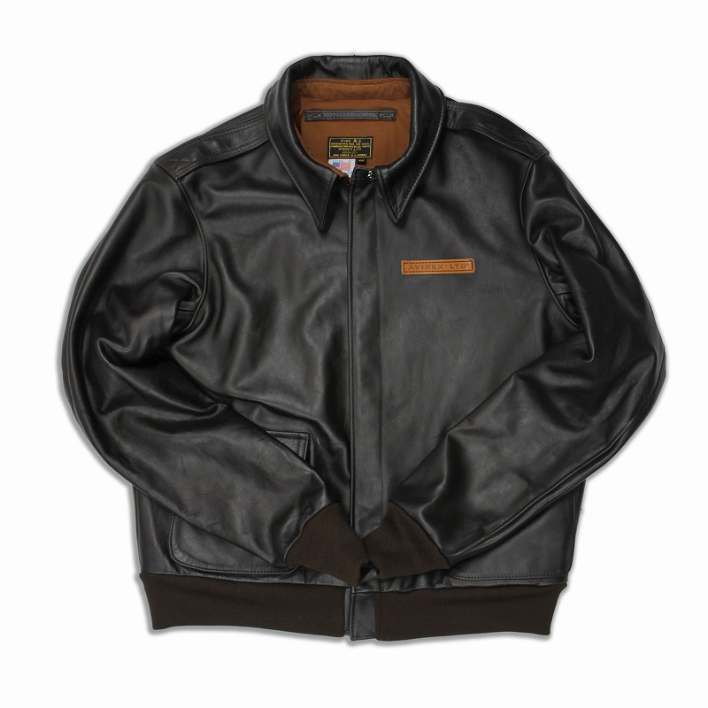 楽天市場】ブラウン レザージャケット（ブランドアビレックス