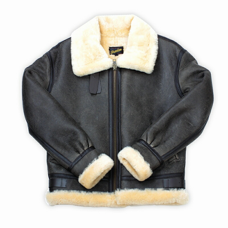 4M-84 B-3ムートン フライトジャケットLLボマーブルゾン 4M-84 B-3