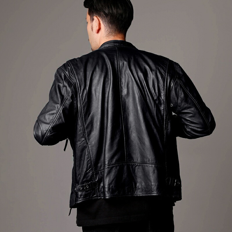 楽天市場】シングルライダースジャケット 本革 メンズ レザー