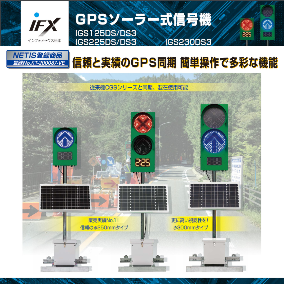 楽天市場】インフォメックス松本 信号機 IGS225DS 2灯 標準型 2台1