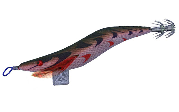 楽天市場】曳き型エギ 大分型 4.5号 レッドベースオリーブ 【曳型