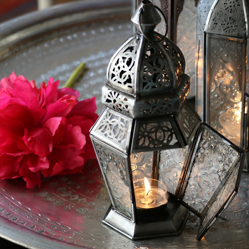楽天市場】モロッコランタン・キャンドルホルダー 高さ23cm