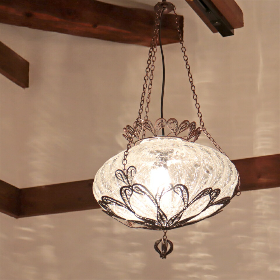 楽天市場】トルコランプ クラック ペンダントの通販