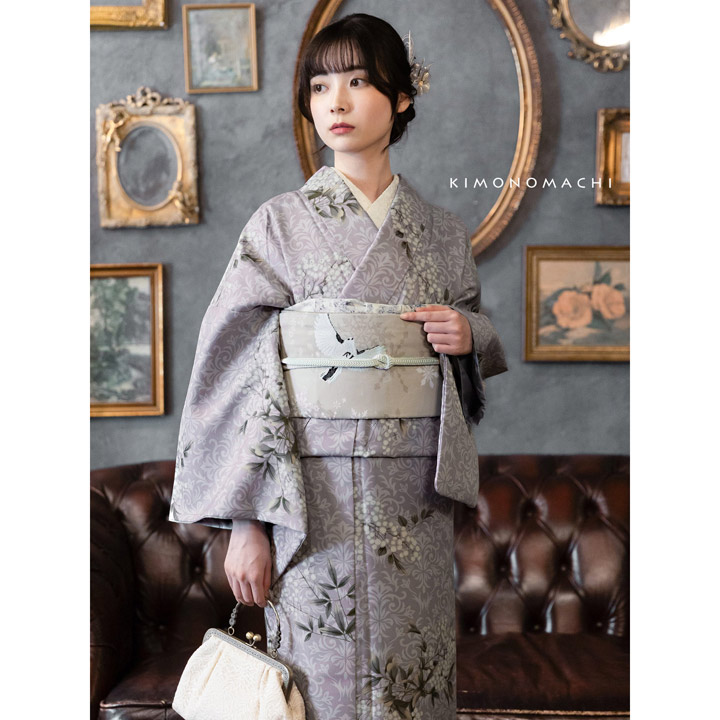 楽天市場】洗える着物 セット 「袷着物＋京袋帯の2点セット 全8柄