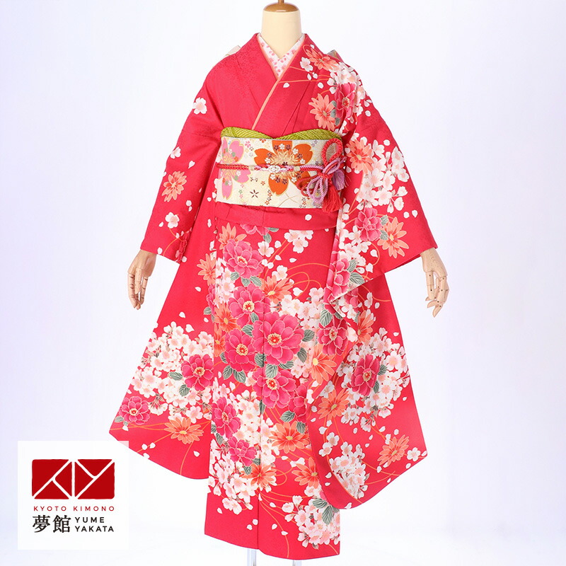 楽天市場】【成人式 振袖 レンタル】RS309ピンク 桜ブーケ（R355）フル