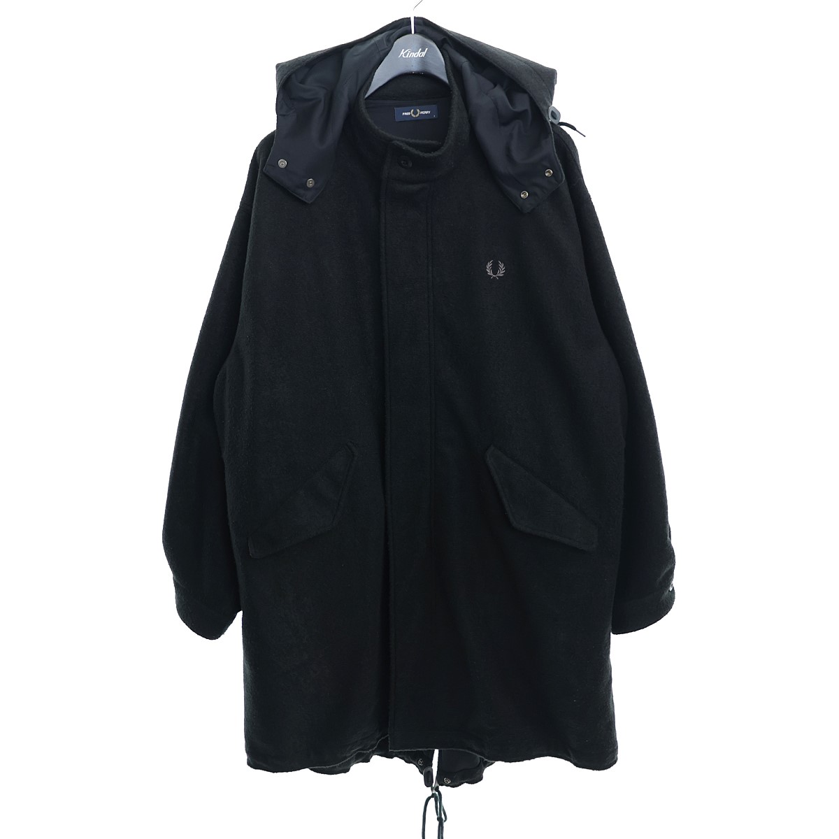 FRED PERRY ブラック パデッドコート Sサイズ